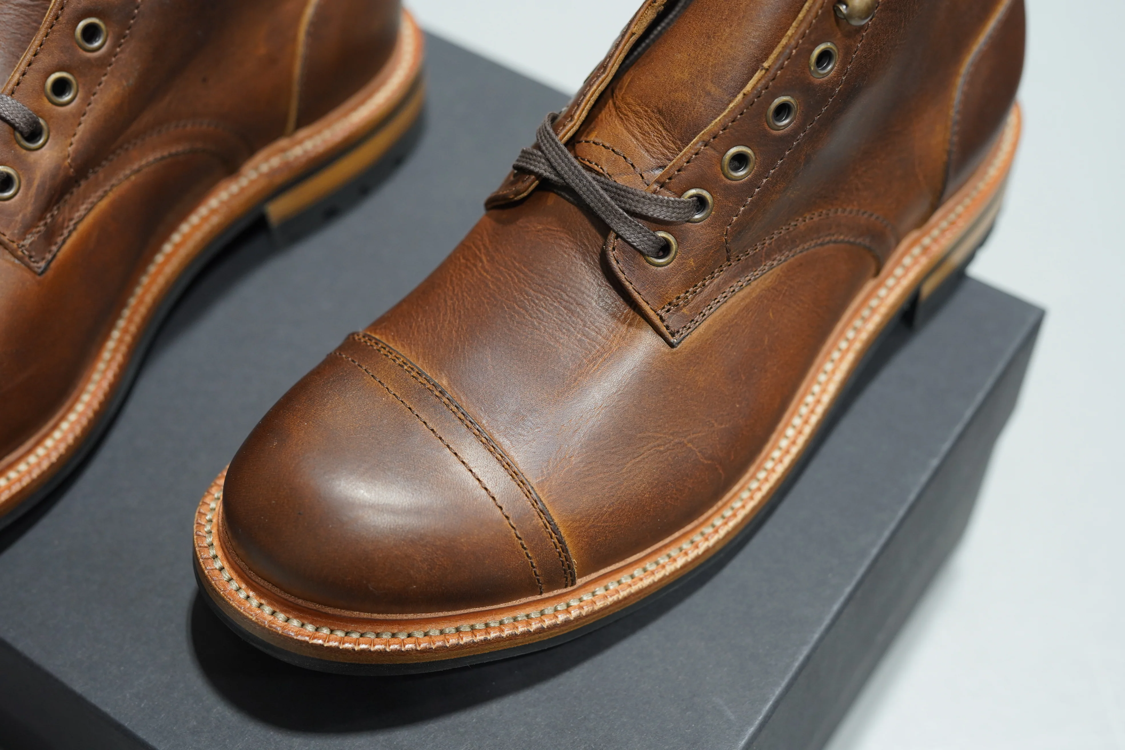 The Allegany Cap Toe - Tobacco Veg Tan (645) Factory Seconds - Image 4