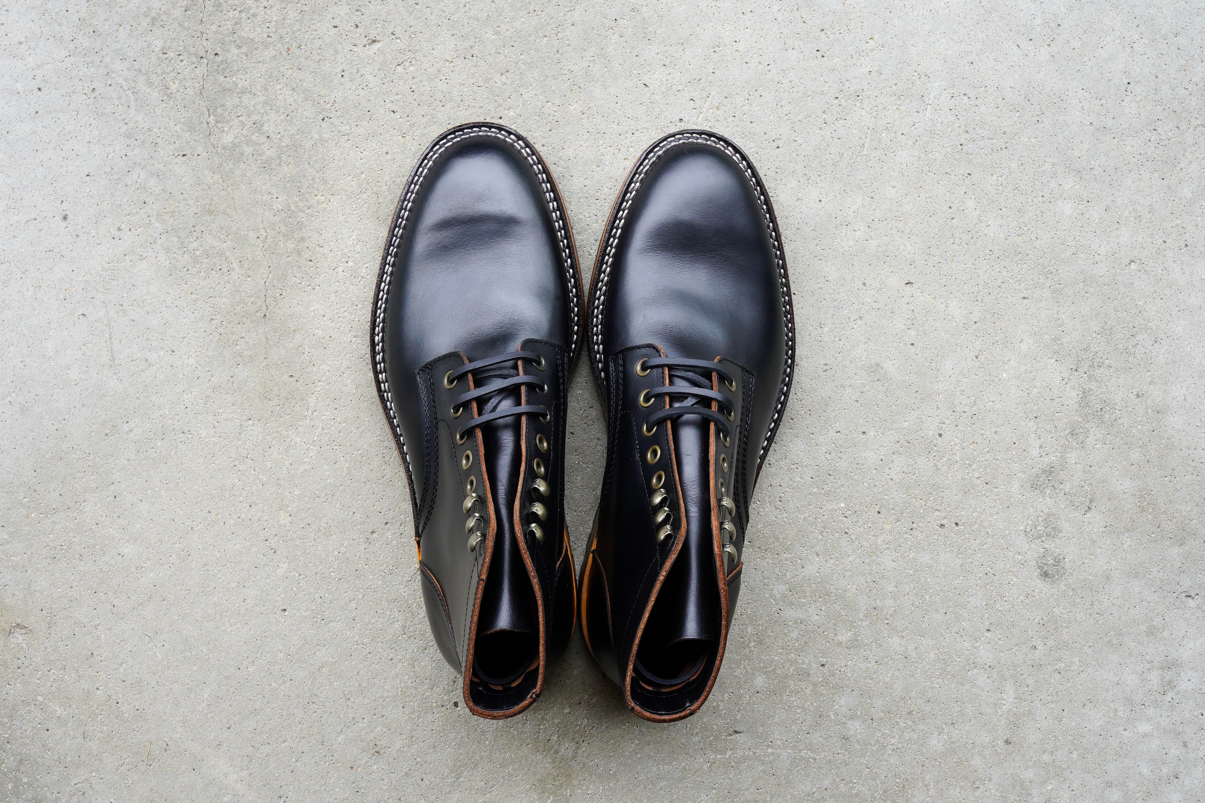The Allen Stitchdown - Black Veg Tan Teacore (618) - Image 4