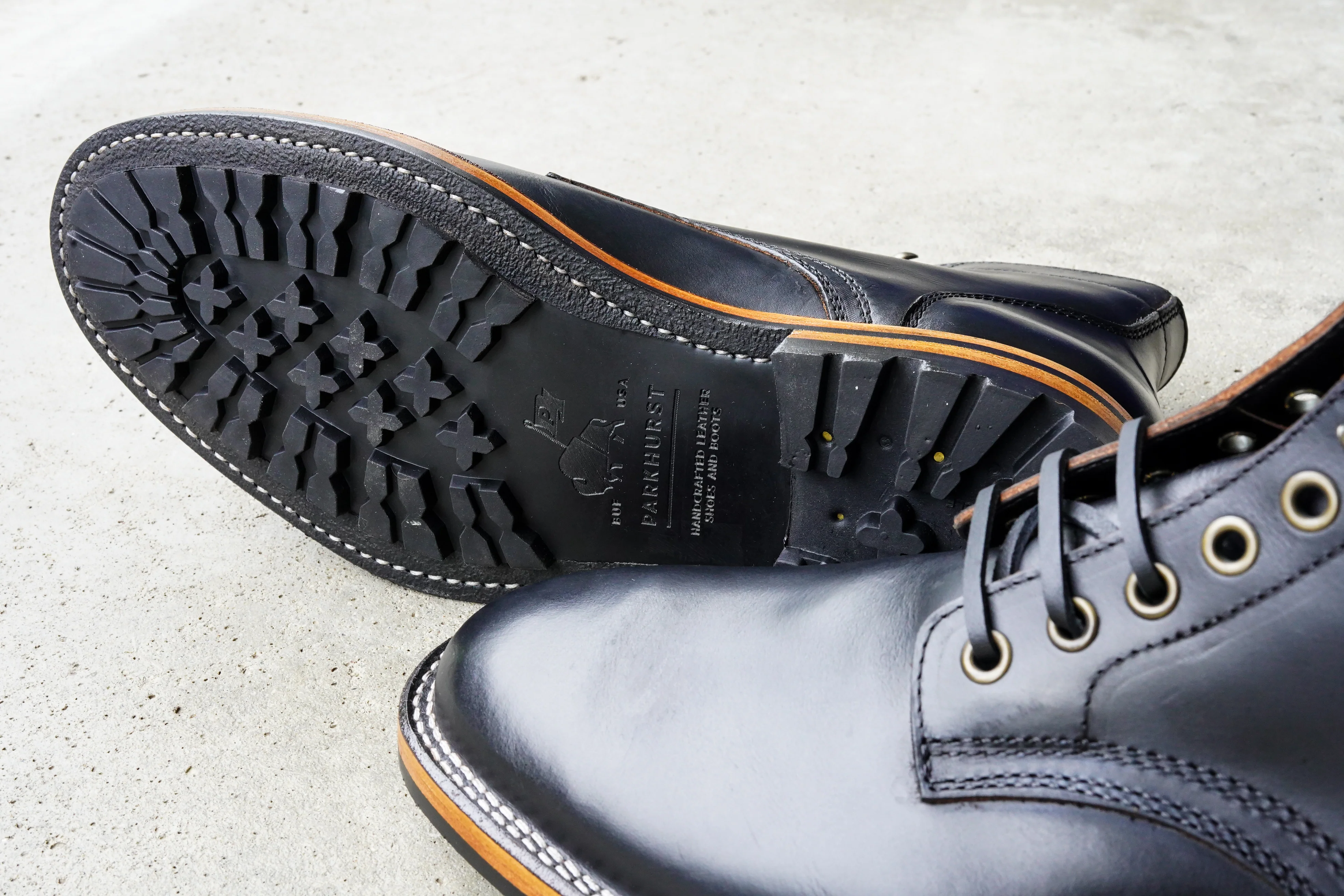 The Allen Stitchdown - Black Veg Tan Teacore (618) - Image 5