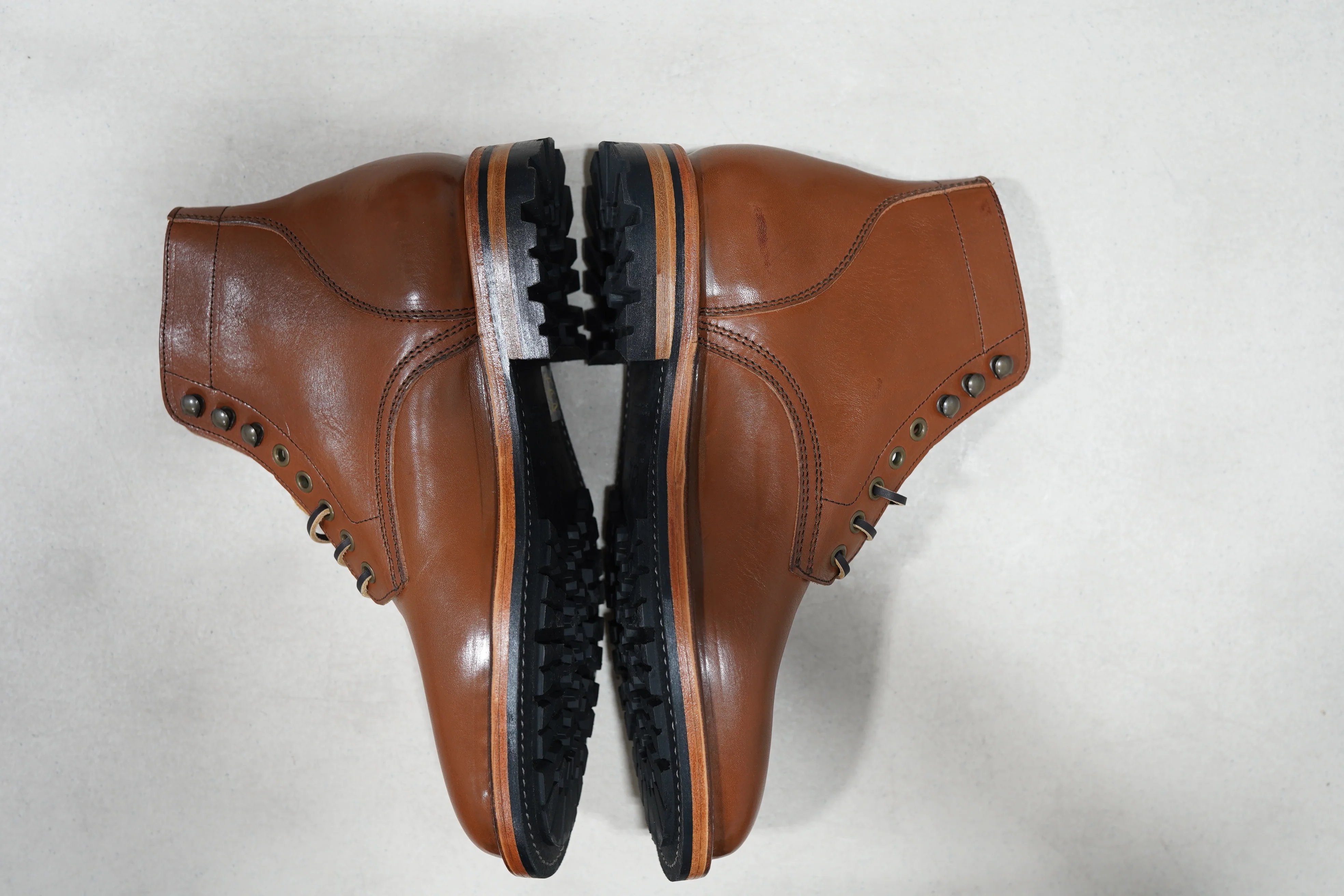 The Allen Stitchdown - Cognac Veg Tan (618) Factory Sample - Image 3