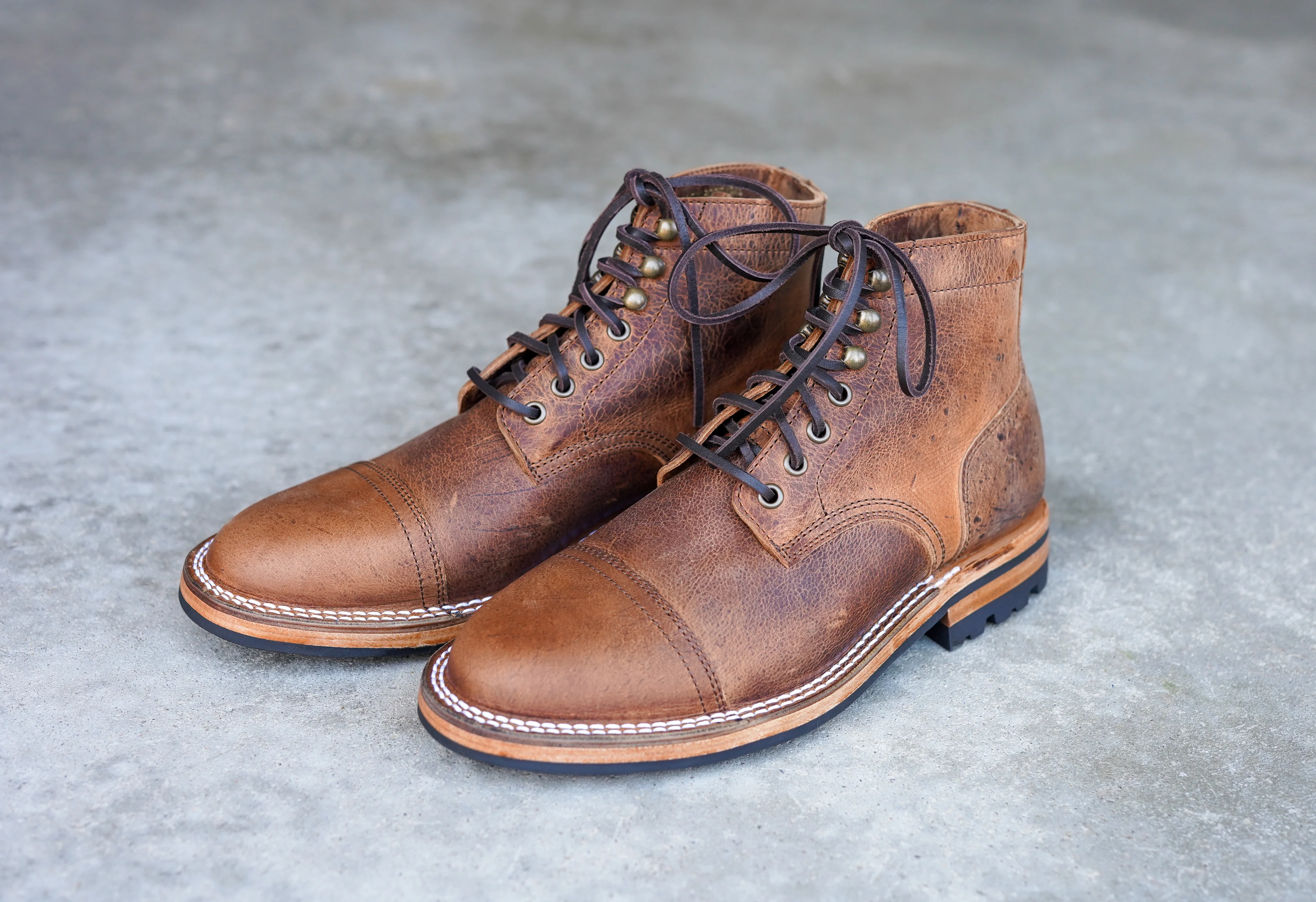 The Richmond Stitchdown - Stripped Pine Kudu (618) Wide - Image 2